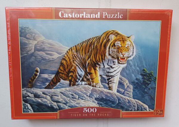 Castorland - Tiger on the Rocks - NIEUW