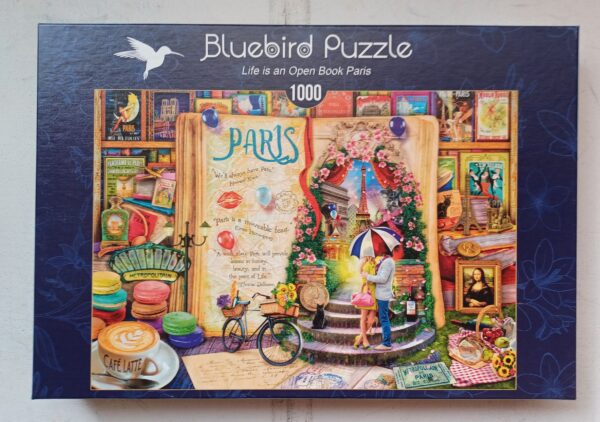 Bluebird Puzzle - Life is an Open Book Paris