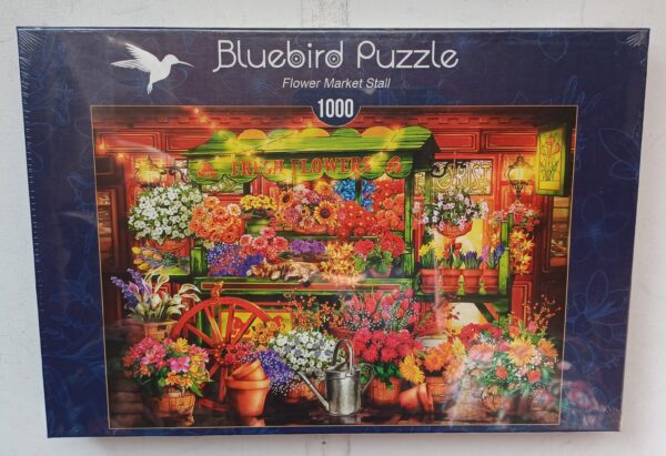 Bluebird Puzzle - Flower Market Stall - NIEUW