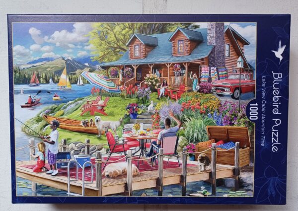 Bluebird Puzzle - Lake Vieuw Cabin Mountain Time