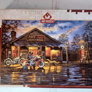 Art Puzzle - Motorcyclist