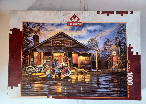 Art Puzzle - Motorcyclist