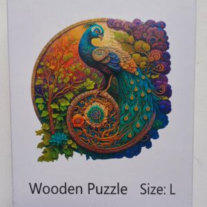 Wooden Puzzle - Pauw - NIEUW