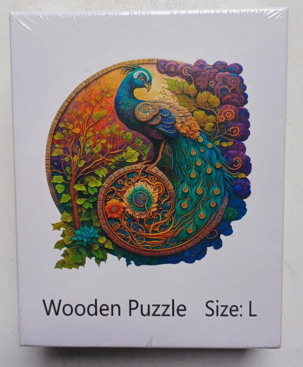 Wooden Puzzle - Pauw - NIEUW