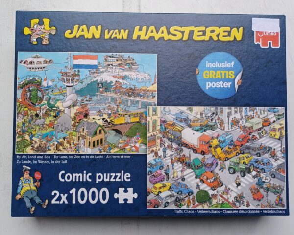 Jan van Haasteren - Te Land,Ter Zee en in de Lucht - Verkeerschaos - 2x1000
