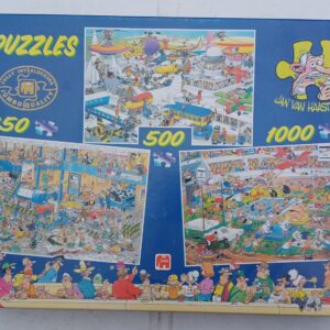 Jan van Haasteren - Sports Day - The Big Leak - Busy Airport - 500-750-1000