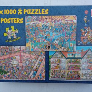 Jan van Haasteren - Boxing Match - Shop till you Drop - Shaped Hotel - 3x1000