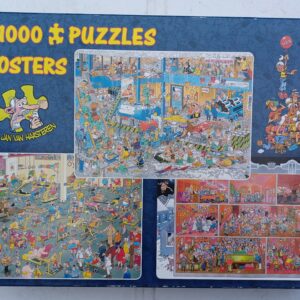 Jan van Haasteren - The Big Leak - At the Gym - Grand Cafe - 3x1000