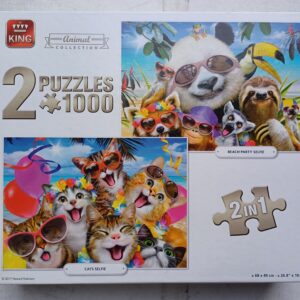 King - Beach Party Selfie - Cats Selfie - 2x1000