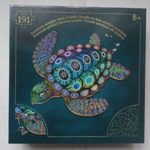 Premium Artifact Puzzle - Versierde Schildpad - Houten Puzzel