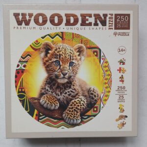 Wooden Puzzle - Jonge Luipaard - Houten Puzzel