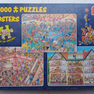 Jan van Haasteren - Boxing Match - Shop till you Drop - Shaped Hotel - 3x1000