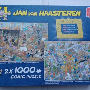 Jan van Haasteren - Rembrandts Atelier - Rariteitkabinet - 2x1000