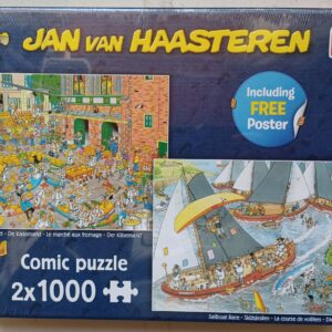 Jan van Haasteren - De Kaasmarkt - Skútsjesilen - 2x1000 - NIEUW