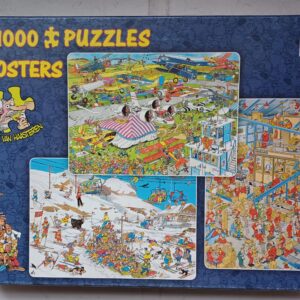 Jan van Haasteren - Busy Airport - Break a Leg - International Parcels - 3x1000