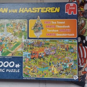 Jan van Haasteren - BBQ Feest! - Food Truck Festival - 2x1000 - Met Theedoek