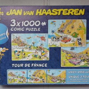 Jan van Haasteren - Tour de France - Unieke Drieluik  - 3x1000 - Collectors Item