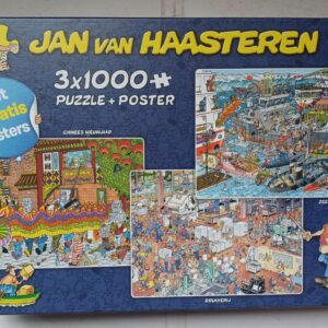 Jan van Haasteren - Chinees Nieuwjaar - Drukkerij - Zeehaven - 3x1000