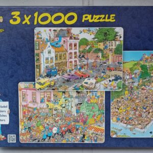 Jan van Haasteren - Friday the 13th - Carnival - Fun Around the Pool - 3x1000