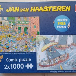 Jan van Haasteren - Kaasmarkt - Skútsjesilen - 2x1000