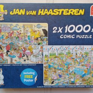 Jan van Haasteren - Zeebanket - Taarten Toernooi - 2x1000