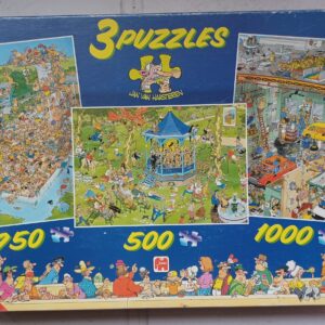 Jan van Haasteren - Band Stand - Fun Around the Pool - Cars in the Make - 500-750-1000