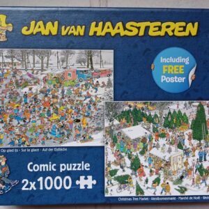 Jan van Haasteren - Op Glad Ijs - Kerstbomenmarkt