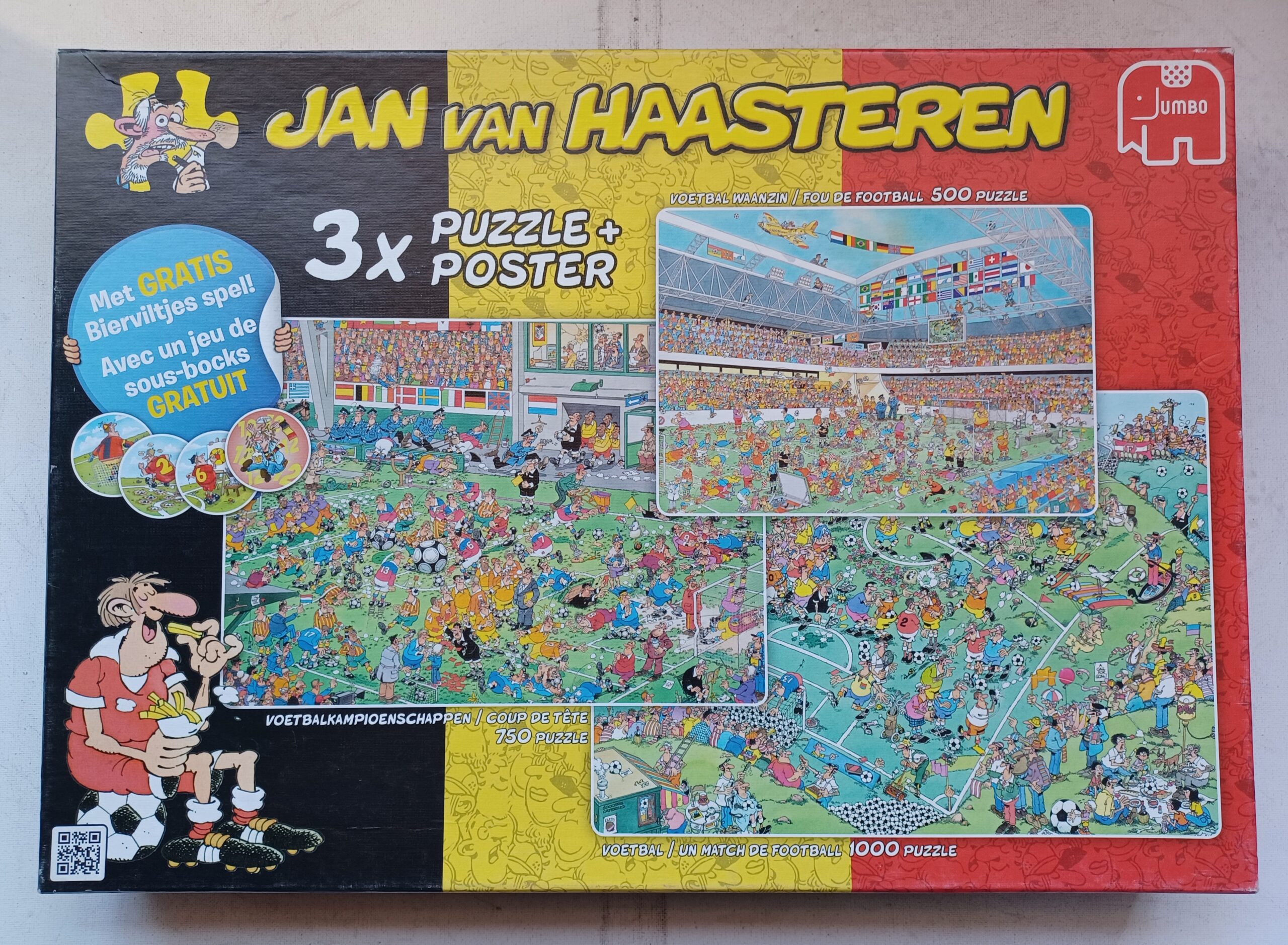 Jan van Haasteren - Fou de Football - Coup de Téte - Un Match de Football - Belgische Variant - Collectors Item