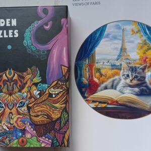 Wooden Puzzles - Poesje bij de Eiffeltoren