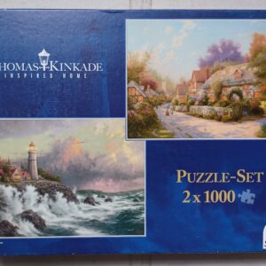Schmidt - Thomas Kinkade - Cobblestone Village - Conquering the Storms - 2x1000