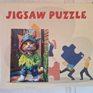 Jigsaw Puzzle - Schattige Kat in Regenjas